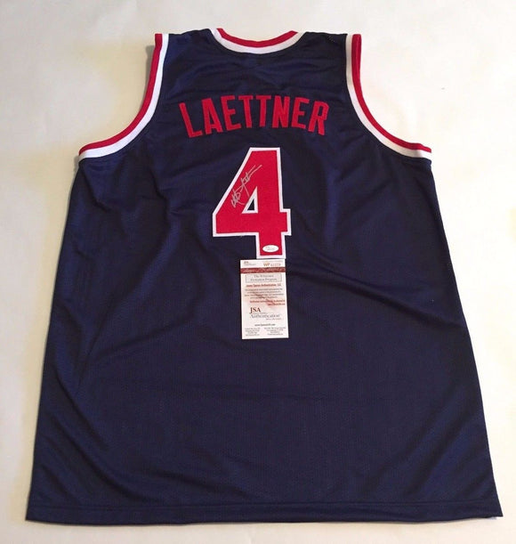 Christian Laettner Signed Autographed USA Dream Team Basketball Jersey (JSA COA)