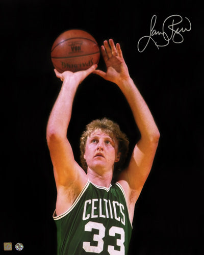 Larry Bird Signed Autographed Glossy 16x20 Photo Boston Celtics (ASI COA)
