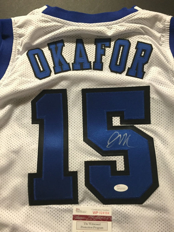 Jahlil Okafor Signed Autographed Duke Blue Devils Basketball Jersey (JSA COA)
