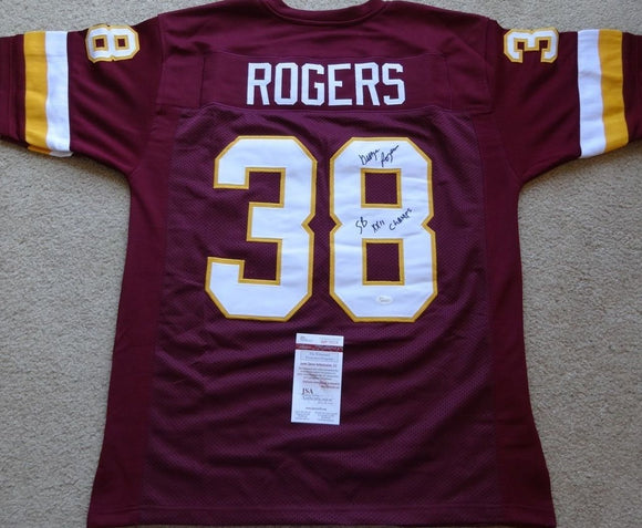 George Rogers Signed Autographed Washington Redskins Football Jersey (JSA COA)