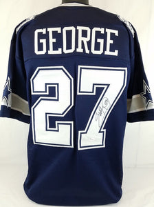 Eddie George Signed Autographed Dallas Cowboys Football Jersey (JSA COA)
