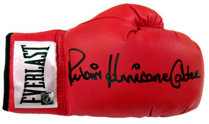 Rubin "Hurricane" Carter Signed Autographed Everlast Boxing Glove (ASI COA)