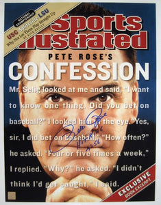 Pete Rose Signed Autographed "Sports Illustrated Cover" Glossy 16x20 Photo (ASI COA)