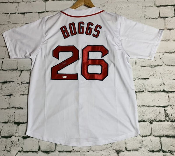 Wade Boggs Signed Boston Blue Baseball Jersey (JSA) — RSA