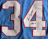 Earl Campbell Signed Autographed 'HOF 91' Houston Oilers Football Jersey (JSA COA)