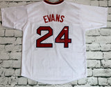 Dwight Evans Signed Autographed Boston Red Sox Throwback Baseball Jersey (JSA COA)