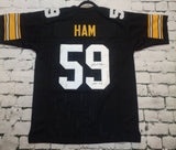 Jack Ham Signed Autographed "HOF 88" Pittsburgh Steelers Black Football Jersey (JSA COA)