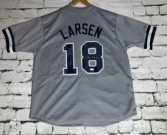 Don Larsen Signed Autographed New York Yankees Baseball Jersey (JSA COA)