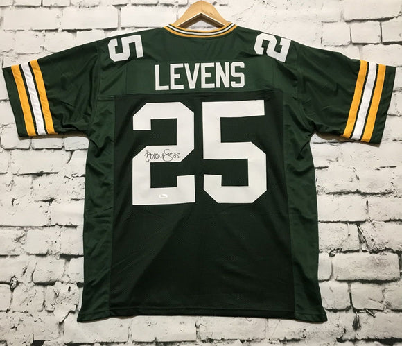 Dorsey Levens Signed Autographed Green Bay Packers Football Jersey (JSA COA)