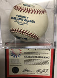 Carlos Zambrano Signed Autographed Official Major League (OML) Baseball - Schwartz Sports